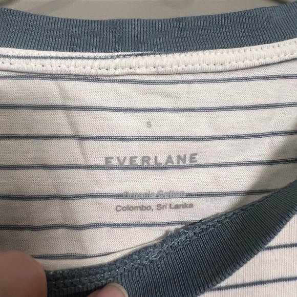 Everlane | Striped Cotton T-Shirt | Size Small - Picture 2 of 6